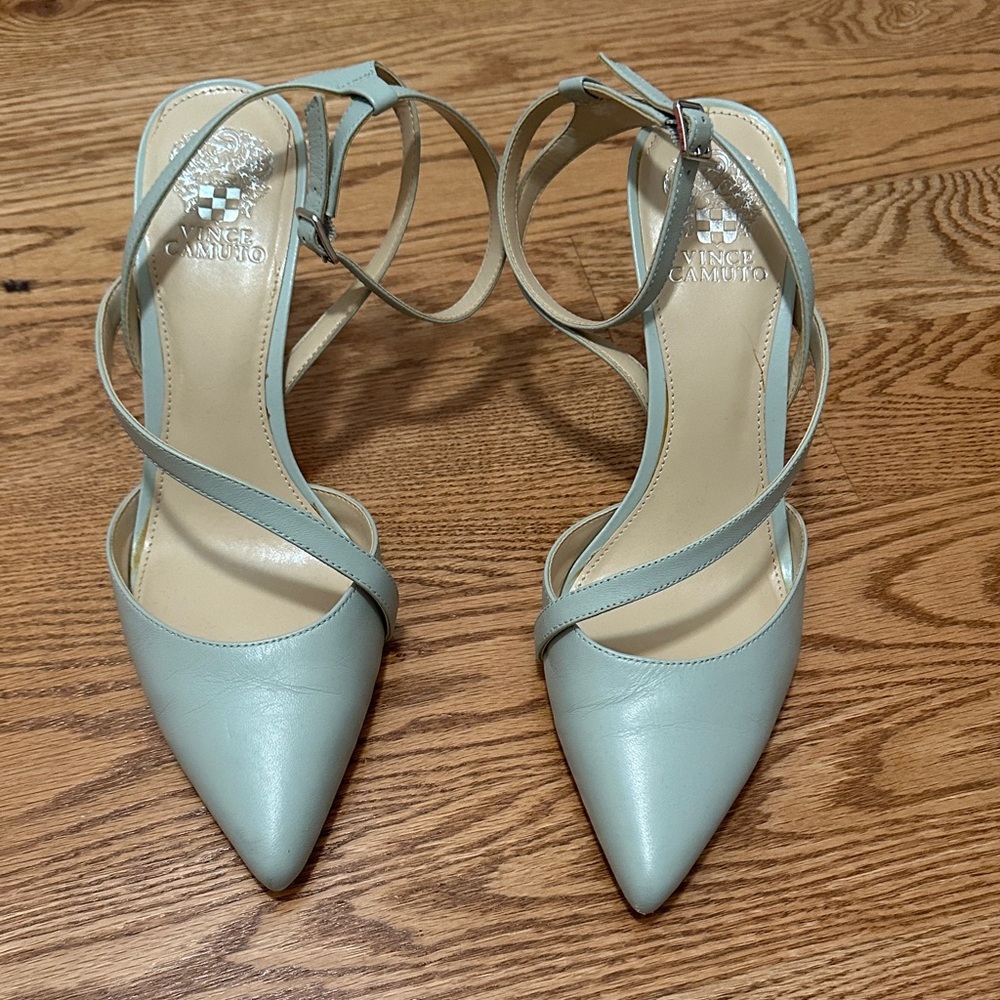 Vince Camuto Women's Light Seafoam Green Strappy Heels